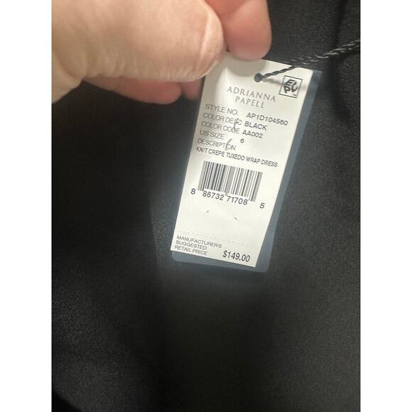 Adrianna Papell Tux long sleeve women’s dress - Picture 4 of 6